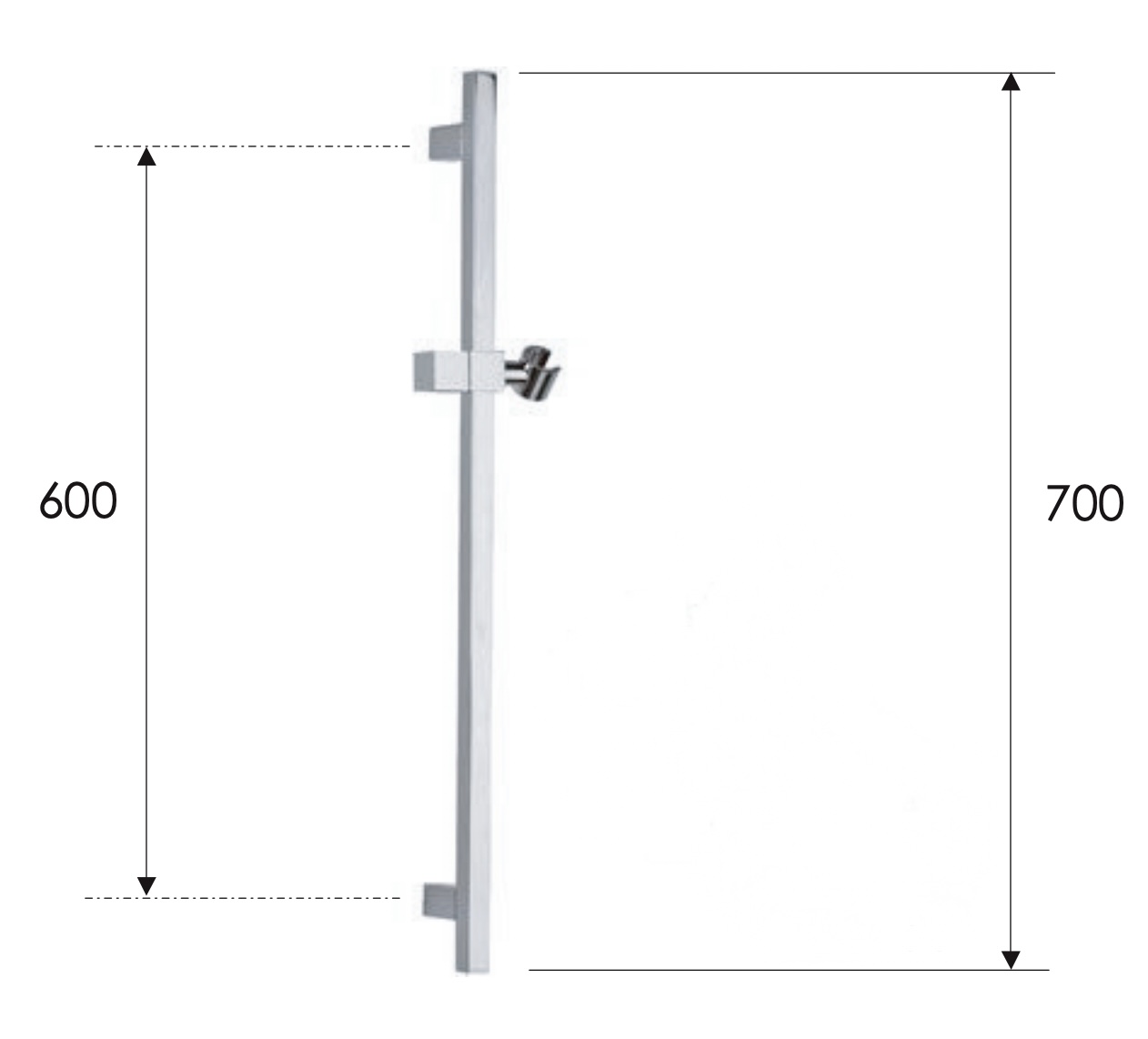 Превью фото №2  Душевая стойка 70 см Remer 317SVO, латунь состаренная