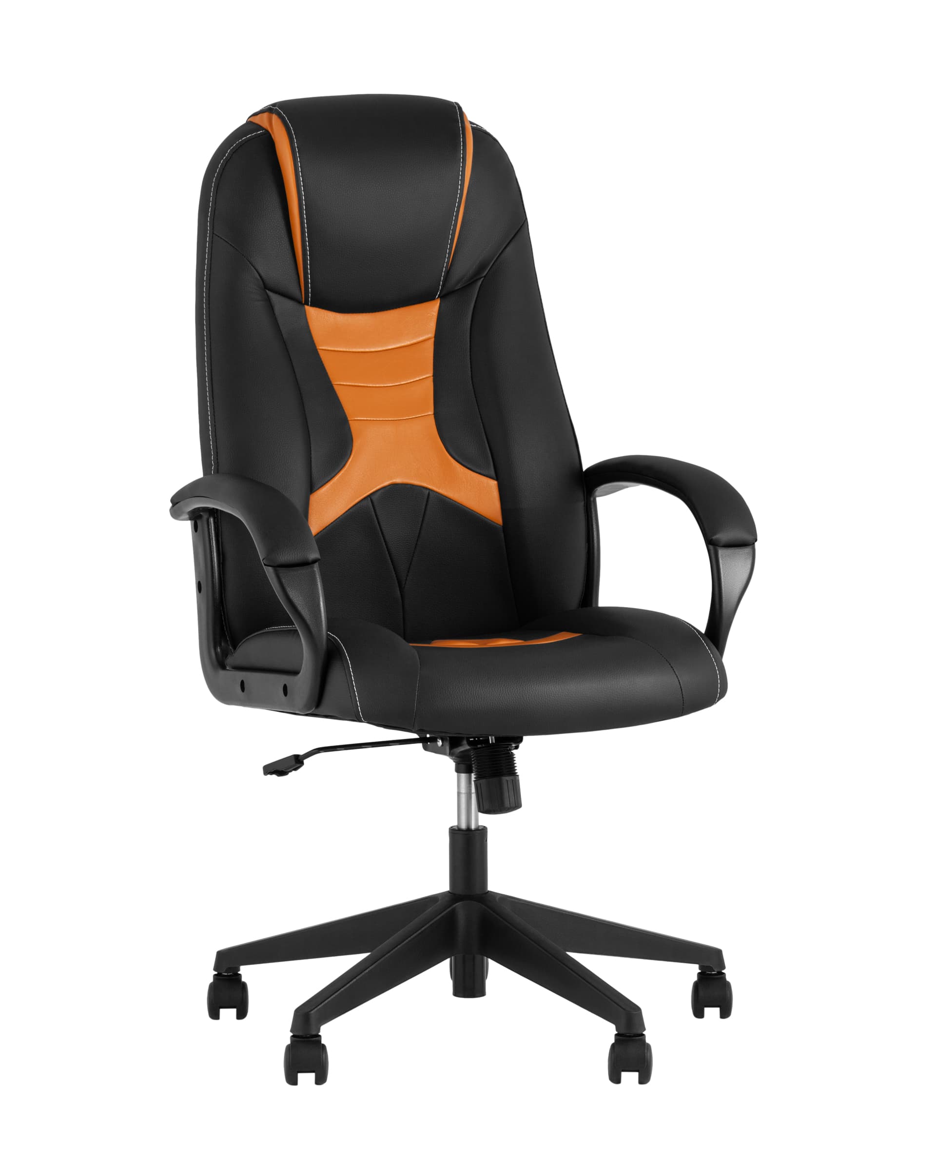 Фото Кресло игровое TopChairs ST-CYBER 8 черный/оранжевый