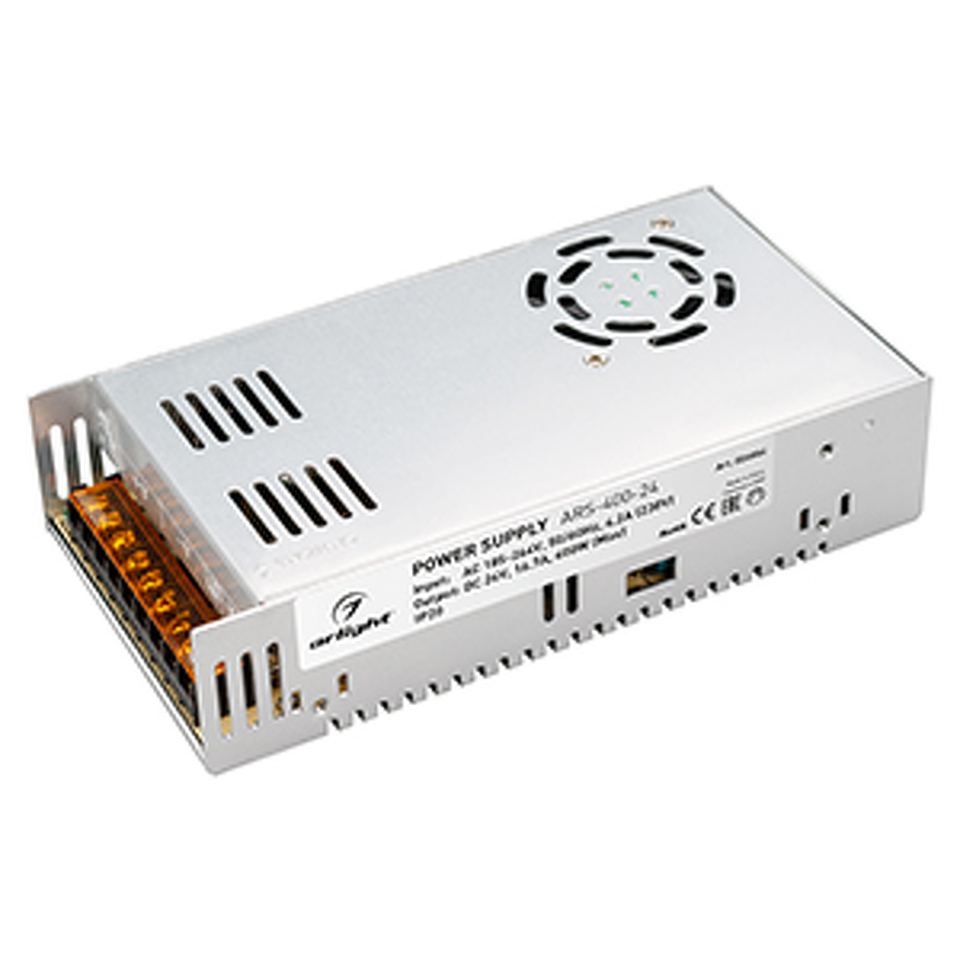 Фото №1  Arlight Блок питания ARS-400-24 (24V, 16,7A, 400W) ( IP20 Сетка, 2 года)