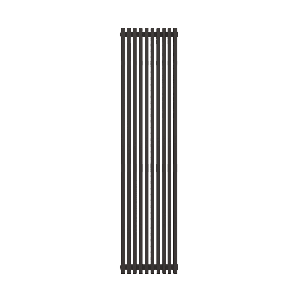 Фото №1  Радиатор Радиатор КЗТО QUADRUM 50 V 1500-10 Чёрный матовый муар
