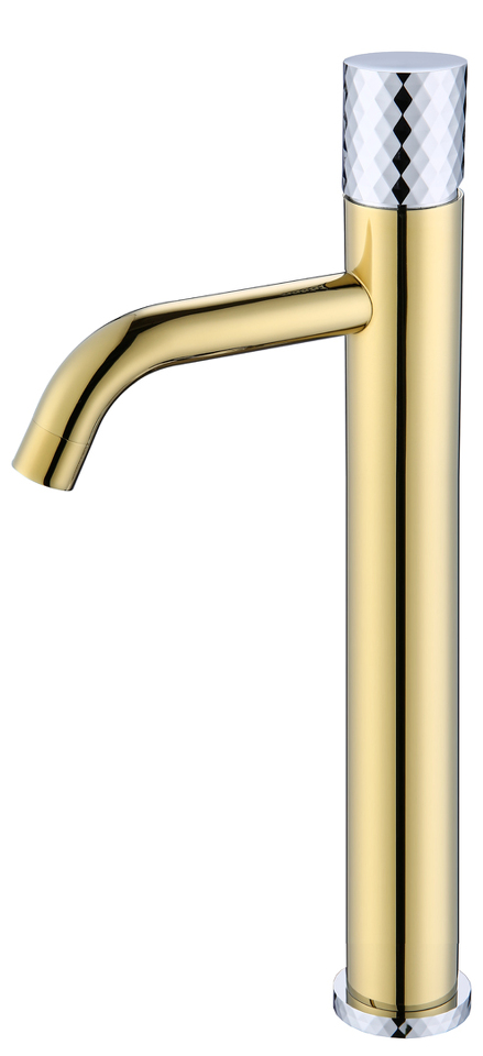 Фото №2  Boheme Смеситель STICK для умыв. выс. GOLD DIAMOND CHROME_Комплект