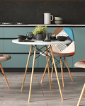Превью фото №3  Стол круглый Eames DSW NEW D70 белый
