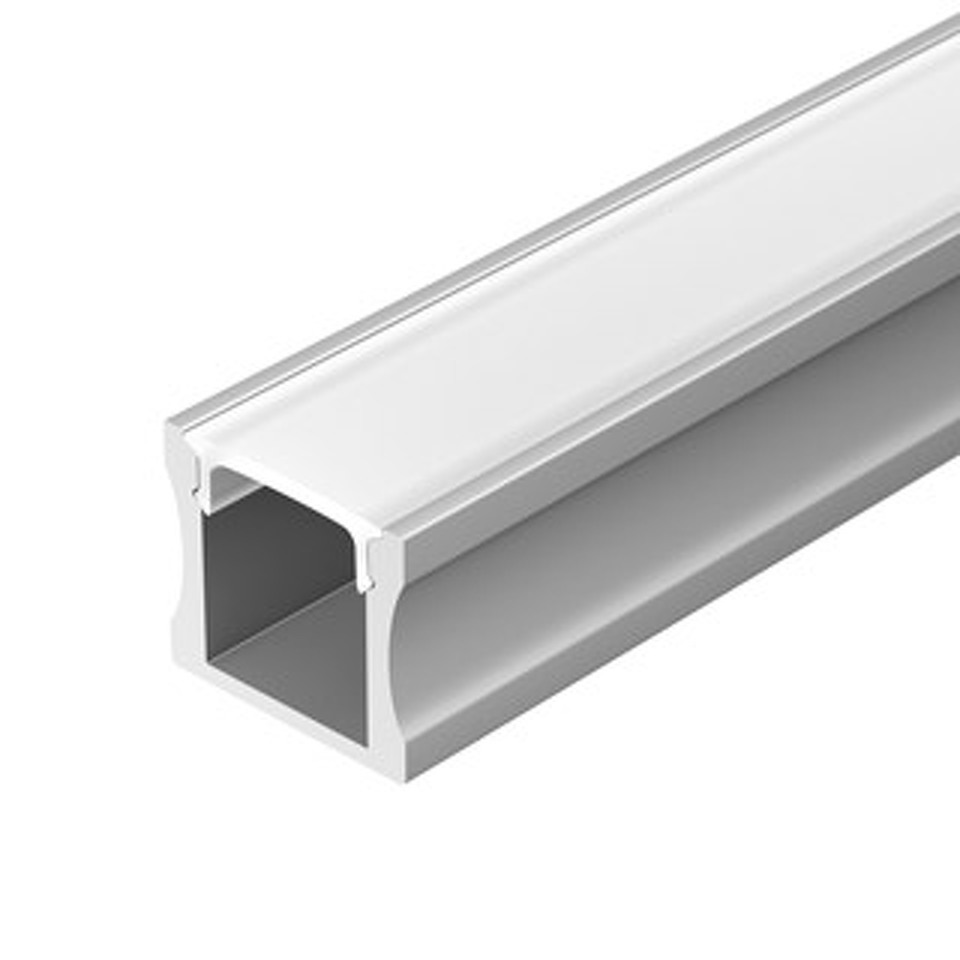 Фото №1  Arlight Профиль с экраном ALU-SLIM-H15-2000 ANOD+FROST ( Алюминий)