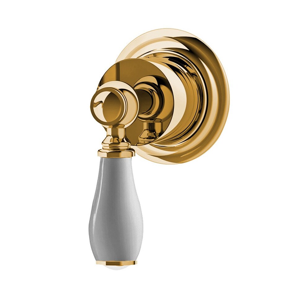 Фото №2  362342XX Palazzani Adams внешняя часть переключателя для душа на 2 потребителя Золото полир., PVD 83