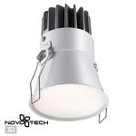 Превью фото №1  NOVOTECH 358908 SPOT NT22 442 белый Встраиваемый светодиодный светильник с переключателем цветовой температуры IP20 LED 3000К\4000К\6000К 12W 220V LANG