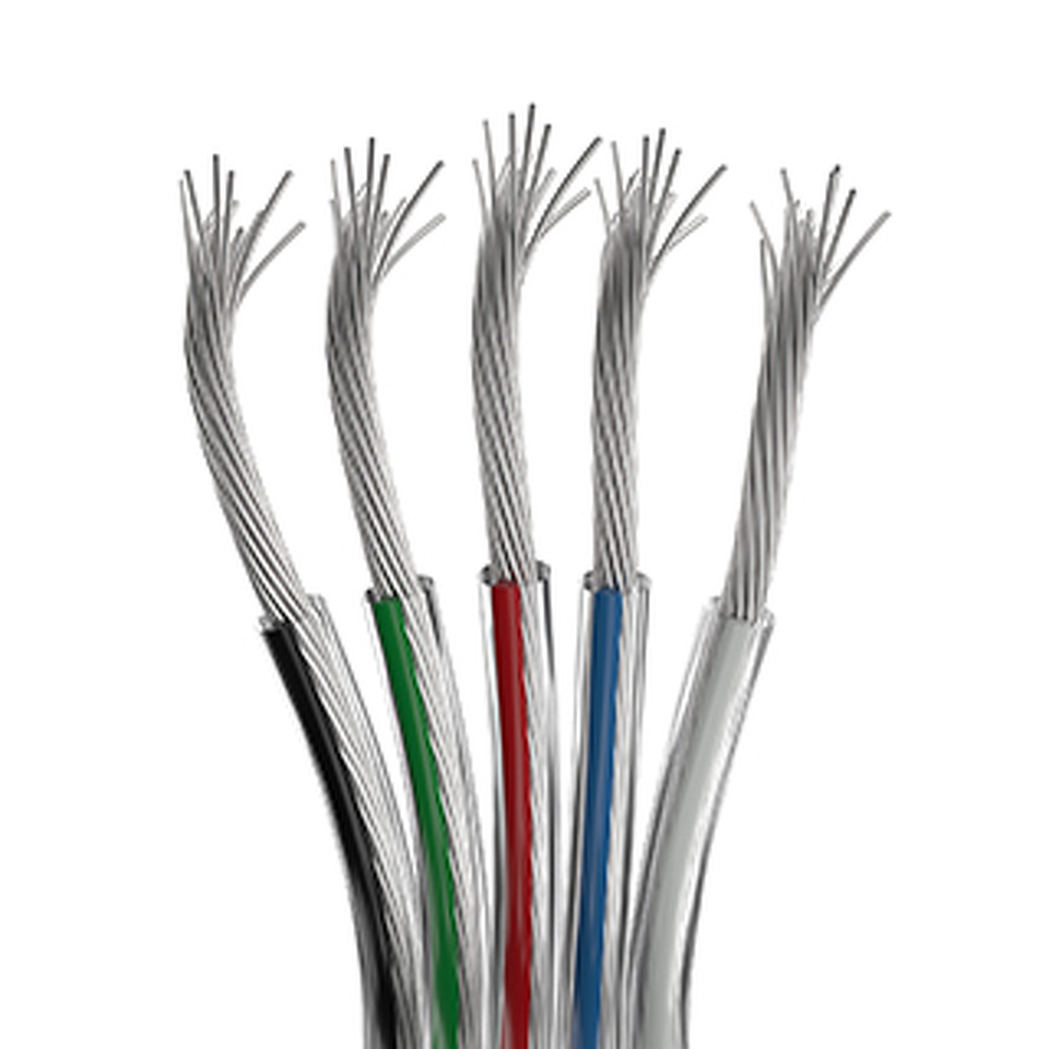 Фото №1  Arlight Шлейф питания ARL-22AWG-CLEAR-5Wire-CU ( -)