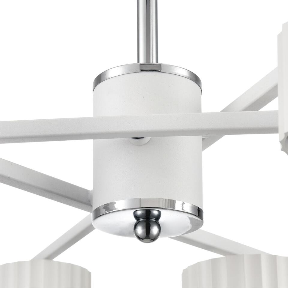 Фото №11  Люстра LUMION 8241/6C COMFI LN26 244 белый/хром, металл Люстра потолочная LED GX53 6*7W 220V KARINA