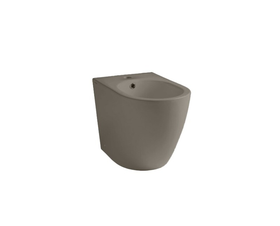 Фото №4  Биде 40372R Althea Cover Rimless Plus+Ton биде напольное 52x36 см  Матовый бетон Plus-Ton®