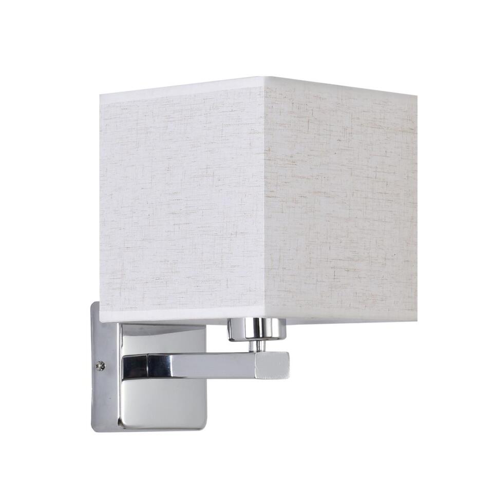 Фото №6  LUMION 8360/1W CLASSI LN26 522 хром/бежевый металл/текстиль Бра E27 60W 240V NORMAN