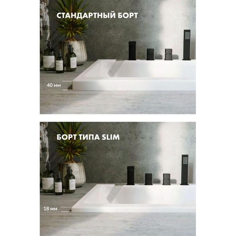 Фото №9  Ванна EXCELLENT Oceana Slim 180x80 "SMART" (хром)
