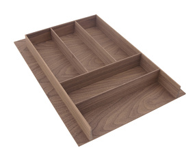 Фото Деревянный лоток WOODLINE для столовых приборов, ширина фасада 450 мм, 374x472х49 мм, орех