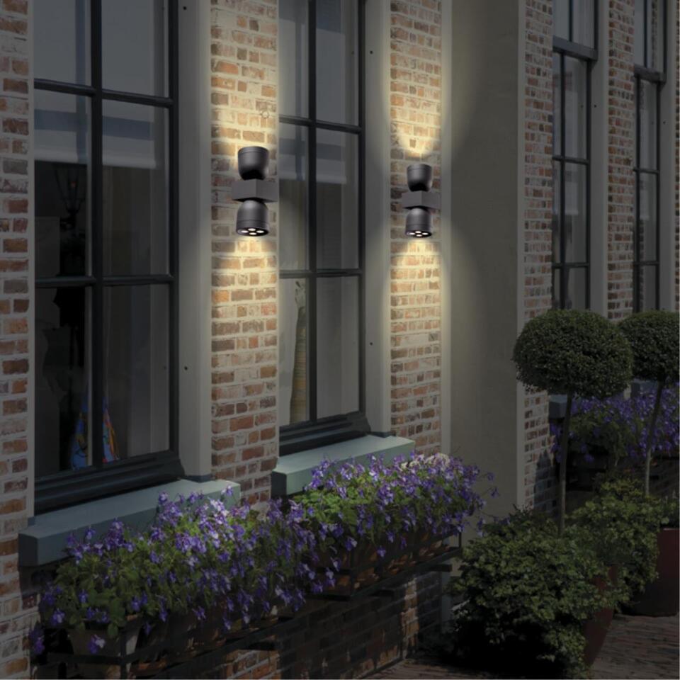 Фото №3  NOVOTECH 358114 STREET NT19 366 темно-серый  Ландшафтный настен.светильник IP65 LED 3000К 20W GALEATI