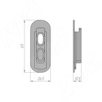 Превью фото №4  Eureka SLIM угловое соединение с креплением к стене/потолку, черный (SL3524NBL)