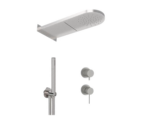 Фото Душевая система Remer X Style INOX SSX93PS02MMCA, нержавеющая сталь