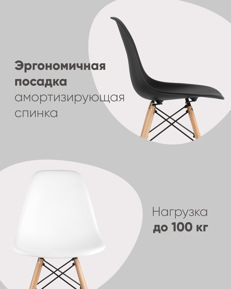 Фото №10  Стул Eames Style DSW голубой (разборный каркас)