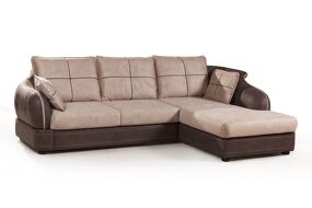 Фото Top concept Неаполь диван-кровать с шезлонгом, замша