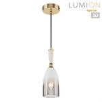Превью фото №1  Подвесной светильник LUMION 8285/1A SUSPENTIONI LN26 389 античная бронза/белый, металл/керамика/стекло Подвес Е14 1*40W 220V DERBI