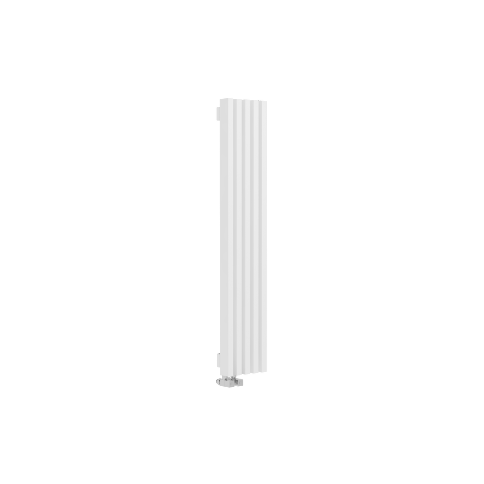 Фото №2  Радиатор Warmmet Luxe 60V длина 1250 мм секций 5 цвет белый  тип подключения: нижнее левое