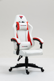 Фото Кресло спортивное TopChairs Phantom бело-красный
