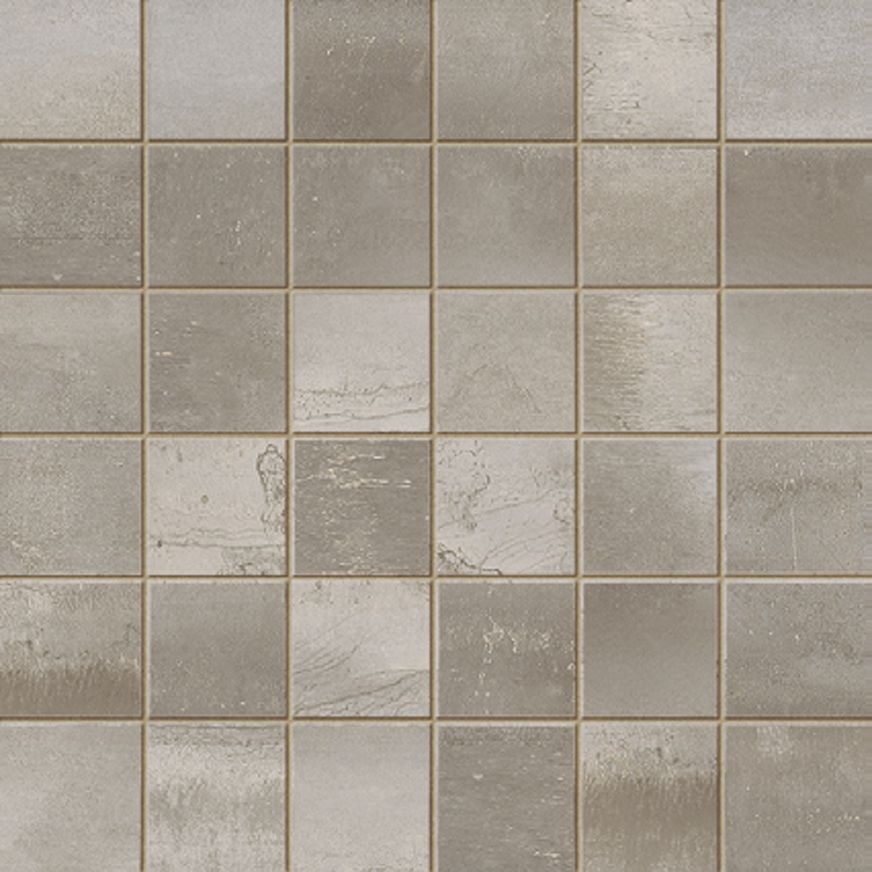 Фото №1  Мозаика ASCOT Мозаика MIX STEELWALK NIKEL RETT ( 36PZ ) 29,6X29,6