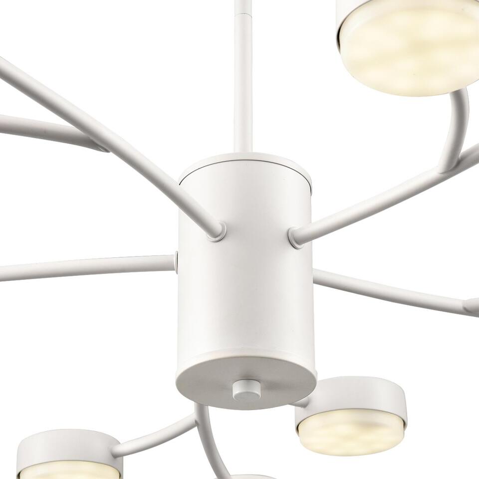 Фото №9  Люстра LUMION 8265/15 COMFI LN26 233 металл/металл белый/белый Люстра GX53 LED 15*7W 220V TORINA