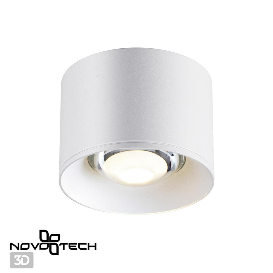 Фото №3  NOVOTECH 358651 OVER NT21 390 белый Светильник накладной светодиодный IP20 LED 4000К 12W 220V PATERA