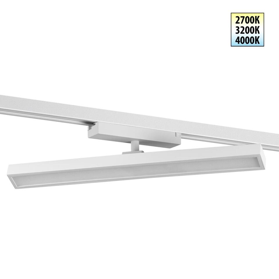 Фото №7  NOVOTECH 359782 PORT NT25 260 белый Светильник однофазный трехжильный трековый с переключ. цв. температуры IP20 LED 24W 180-265V 2700К/3200К/4000К STRATUS