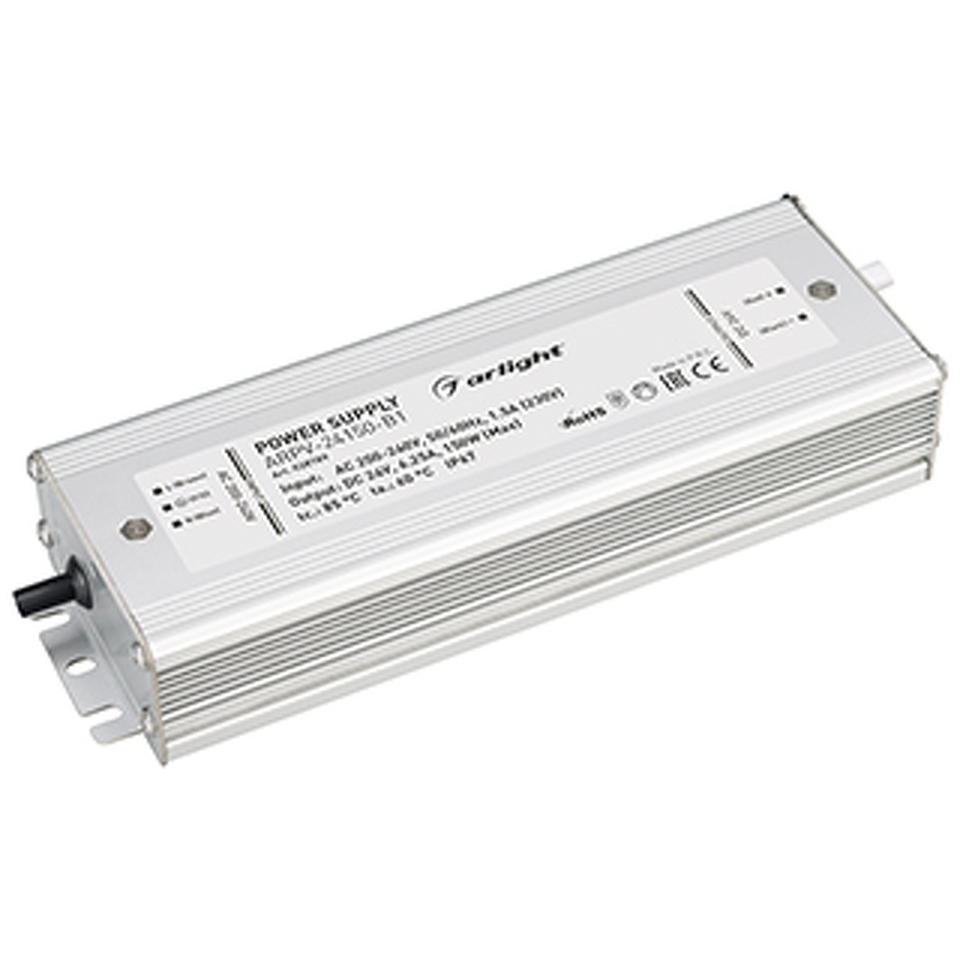 Фото №1  Arlight Блок питания ARPV-24150-B1 (24V, 6,3A, 150W) ( IP67 Металл, 3 года)