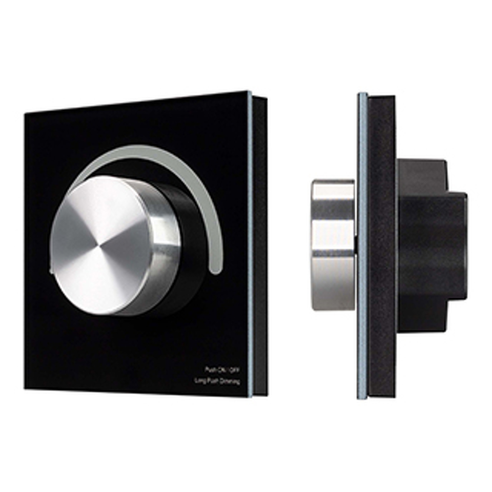 Фото №1  IARL INTELLIGENT ARLIGHT Роторная панель SMART-1-10V-301-31-DIM-IN Black (24-48V, 2.4G) ( IP20 Пластик, 5 лет)