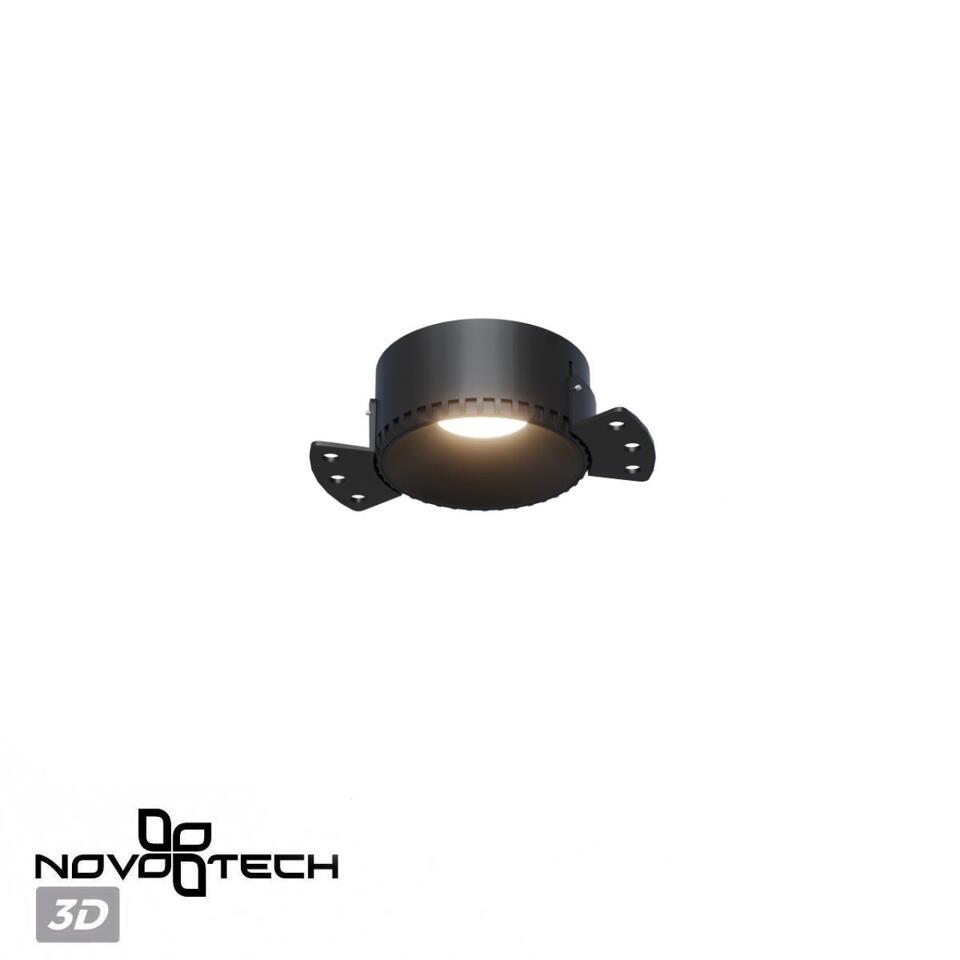 Фото №7  NOVOTECH 370996 WIR NT25 000 черный Светильник встраиваемый для ГКЛ потолка IP20 GU10 50W 220V NIMBUS