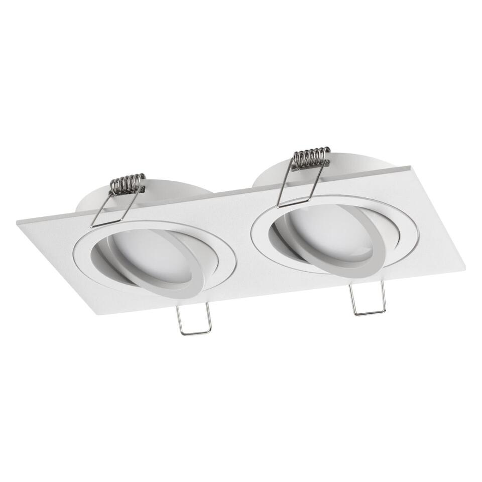 Фото №4  NOVOTECH 371021 WIR NT25 577 белый Светильник встраиваемый поворотный IP20 GU10 2*50W 220-240V MORUS