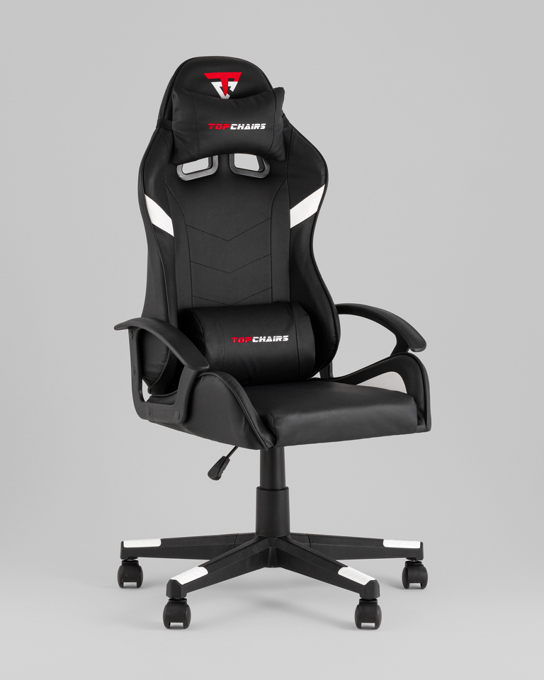 Фото №10  Кресло Кресло спортивное TopChairs Warden черно-белый