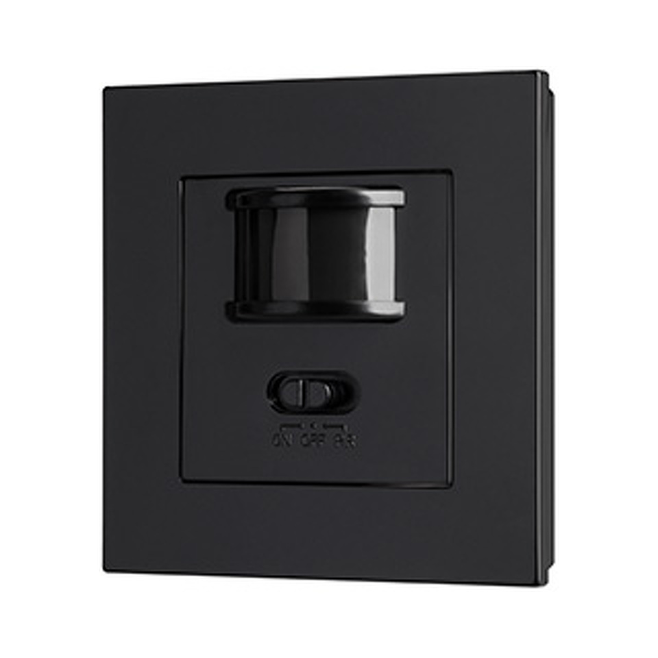 Фото №1  Датчик движения Arlight Датчик движения PRIME-PIR-BUILT-200W-BK (230V, 0.87A, MULTI, IP20) ( Пластик, 5 лет)