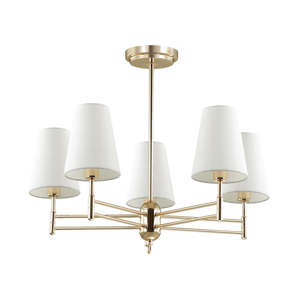 Фото №5  Люстра LUMION 4436/5C NEOCLASSI LN26 073 золотой, белый Люстра потолочная E14 5*40W 220V DORIS