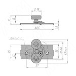 Превью фото №3  PULSE ИНТЭГРО Комплект универсальных роликов на 1 дверь, INTEGRO (ROL1260)