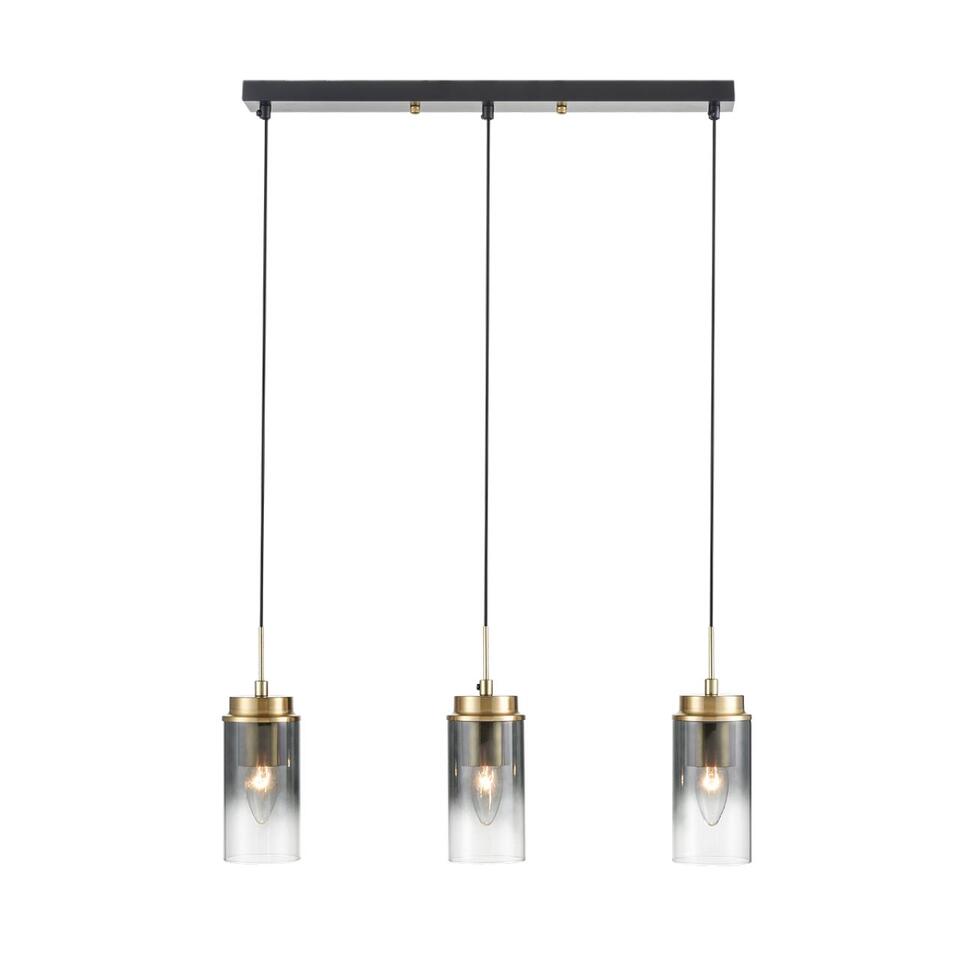 Фото №9  Подвесной светильник LUMION 8101/3A COMFI LN26 407 черный/бронза металл/стекло Подвес Е14 3*40W 220V ISHA