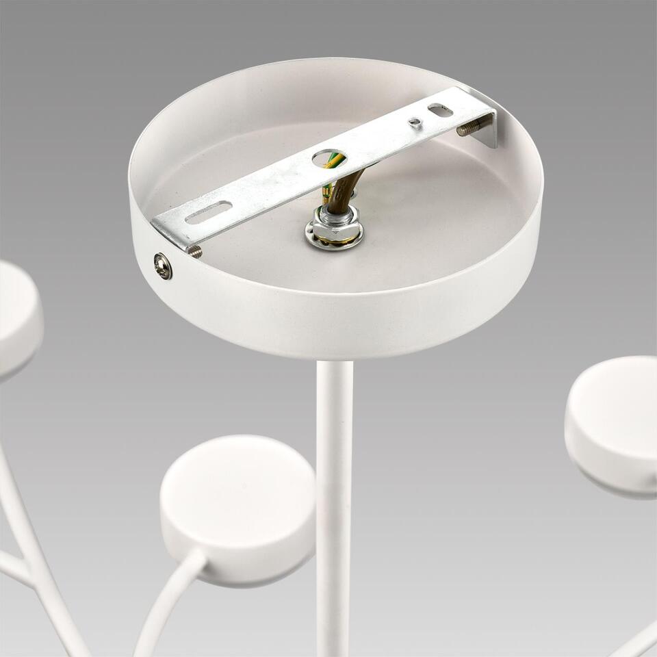 Фото №9  Люстра LUMION 8265/15 COMFI LN26 233 металл/металл белый/белый Люстра GX53 LED 15*7W 220V TORINA
