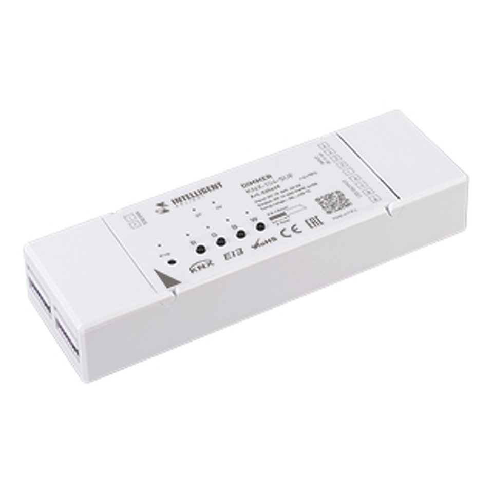 Фото №1  IARL INTELLIGENT ARLIGHT Диммер KNX-104-SUF (12-36V, 4x5A) ( IP20 Пластик, 2 года)