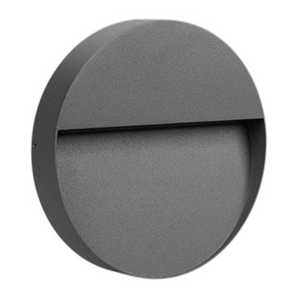 Фото №1  Arlight Светильник LGD-TRACE-R215-8W Warm3000 (GR, 60 deg, 230V) ( IP65 Металл, 3 года)