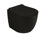 Превью фото №1  Унитаз 40375R Althea Cover Rimless Plus+Ton унитаз подвесной 52x36 см  Матовый черный Plus-Ton®