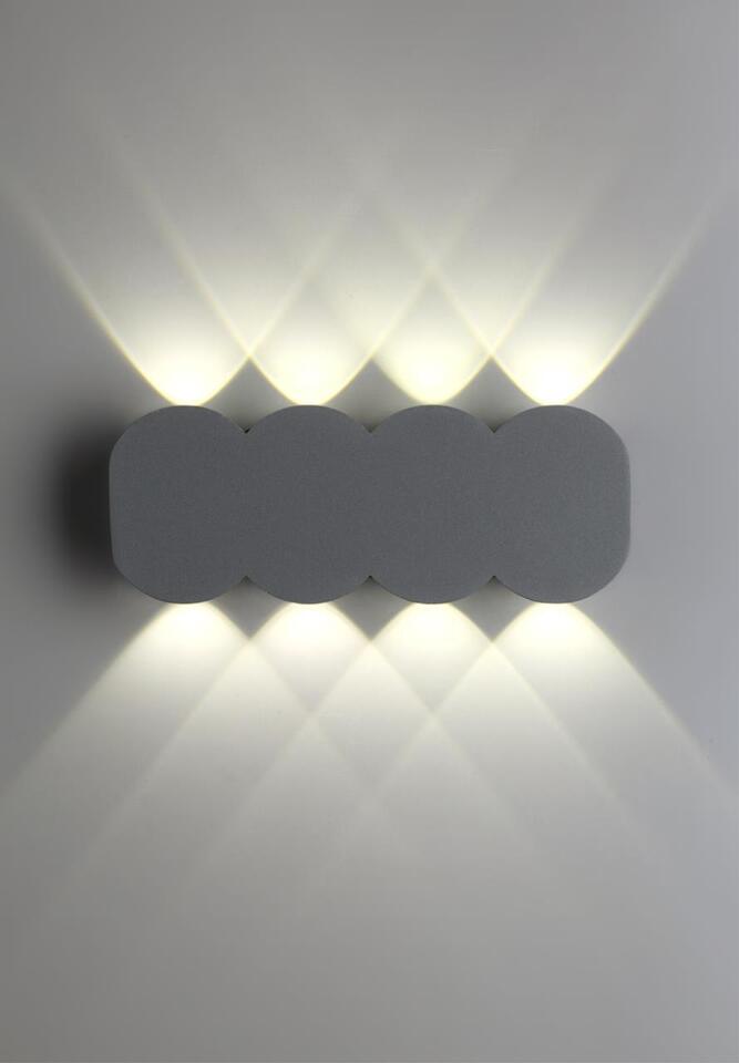 Фото №4  NOVOTECH 358561 STREET NT21 734 темно-серый Ландшафтный настенный светильник IP54 LED 4000K 8W 85-265V CALLE
