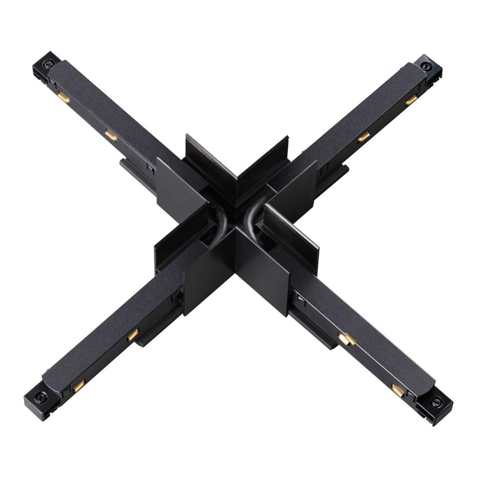 Фото №4  NOVOTECH 135128 SHINO NT21 043 черный Соединитель с токопроводом для шинопровода Х-образный IP20 48V FLUM