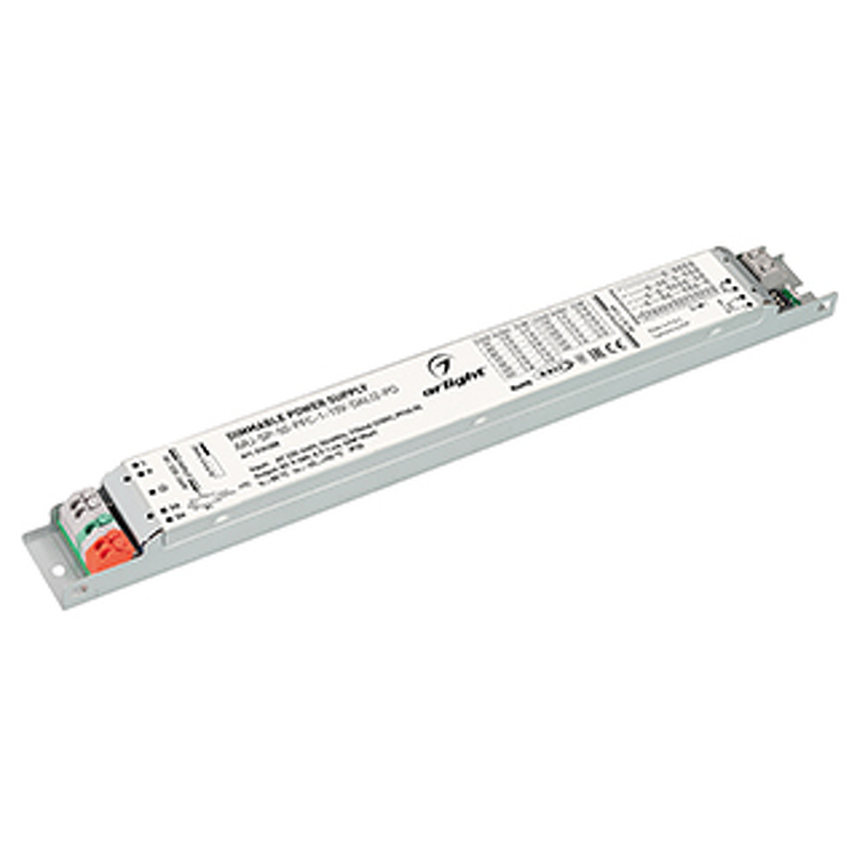 Фото №1  Arlight Блок питания ARJ-SP-50-PFC-1-10V-DALI2-PD (50W, 9-58V, 0.7-1.4A) ( IP20 Металл, 5 лет)