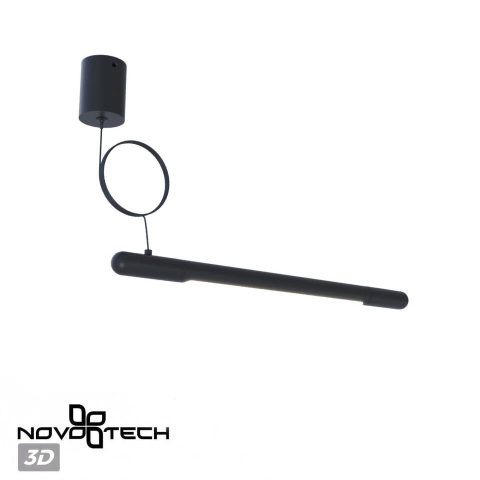 Фото №4  NOVOTECH 359385 KONST NT24 041 черный База накладная для ввода питания с заглушкой и проводом-подвесом (длина провода – 2м) IP20 48V GLAT