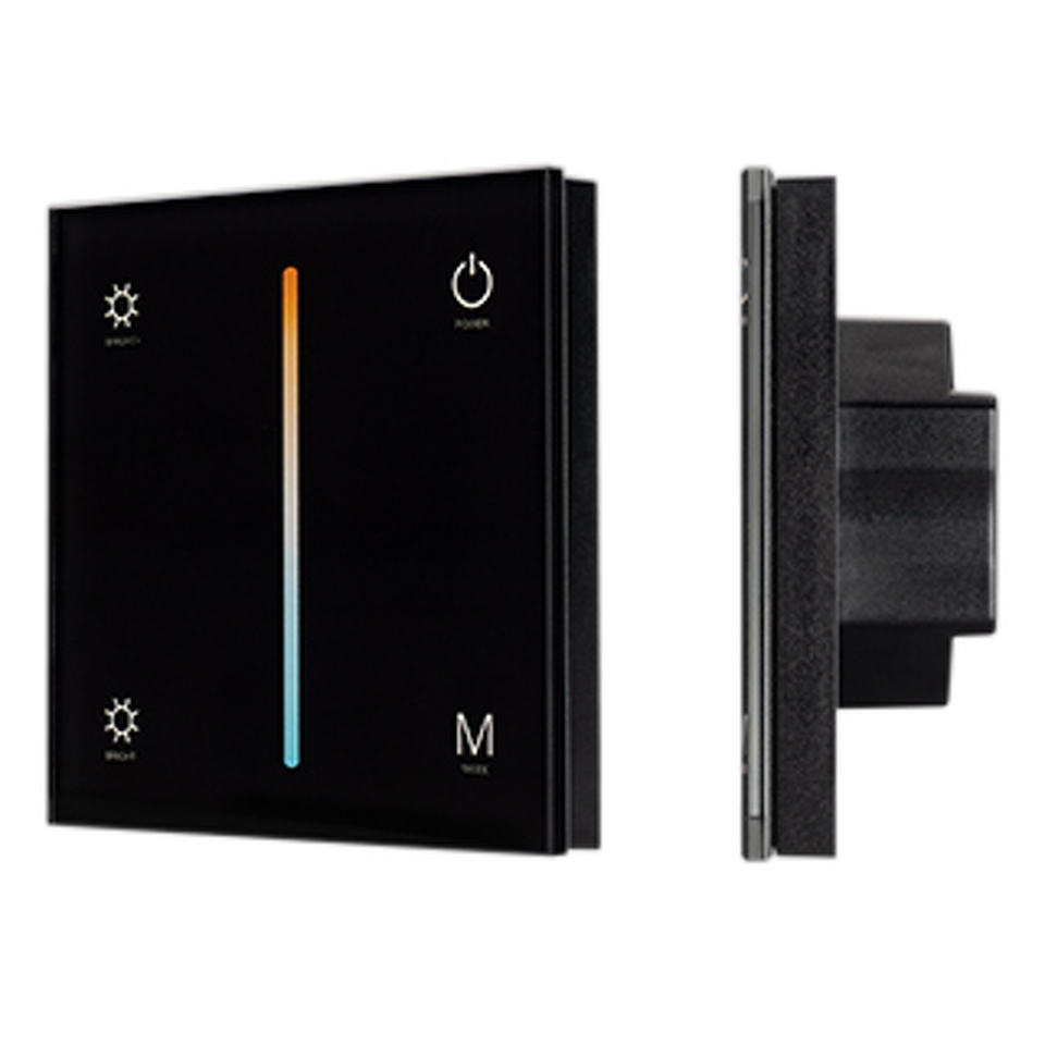 Фото №1  Arlight Панель SMART-P21-MIX-G-IN Black (12-24V, 4x3A, Sens, 2.4G) ( IP20 Пластик, 5 лет)