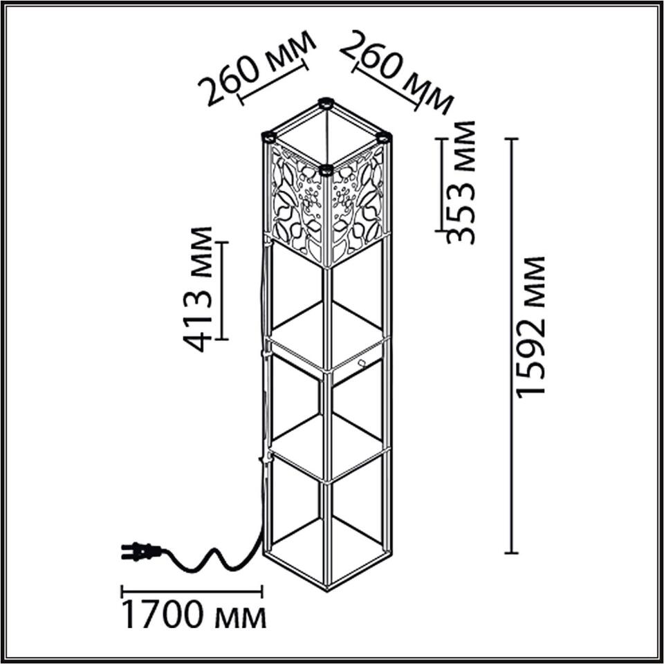Фото №12  Торшер LUMION 8092/1F COMFI LN26 460 черный/белый, дерево/текстиль Торшер Е27 1*60W 220V PRACTIC