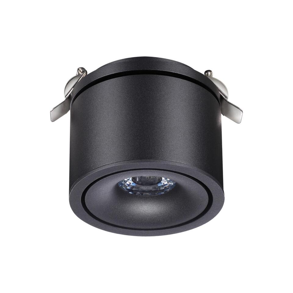 Фото №2  NOVOTECH 358775 SPOT NT21 458 черный Светильник встраиваемый светодиодный IP20 LED 15W 4000K 1300Лм 100-265V GRODA