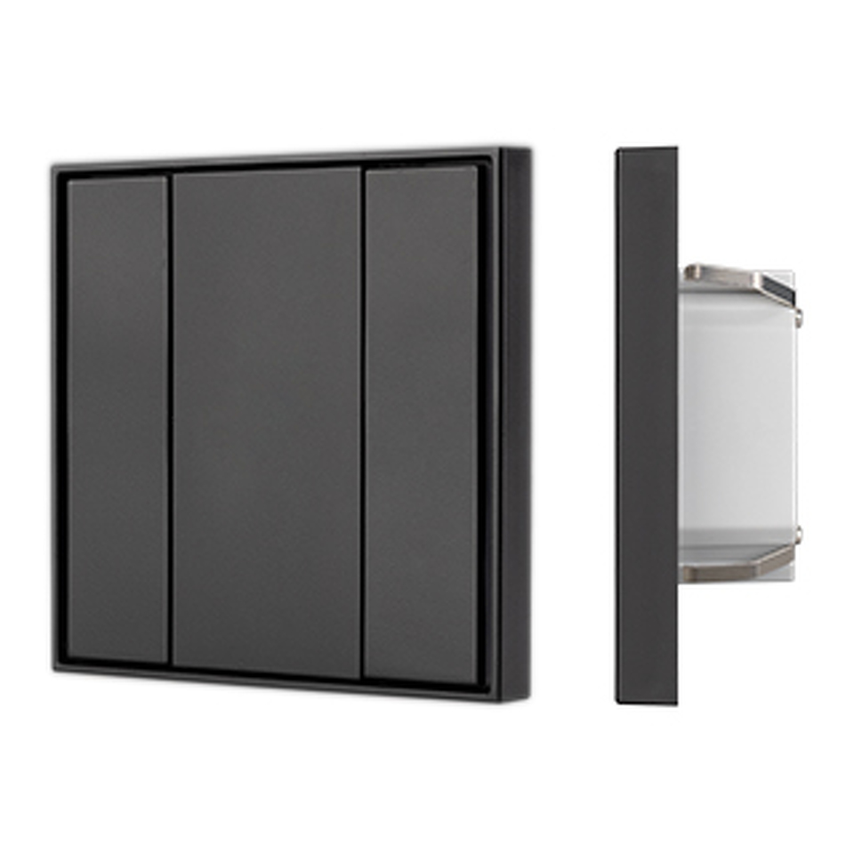 Фото №1  IARL INTELLIGENT ARLIGHT Панель KNX-223-2-BLACK (BUS) ( IP20 Пластик, 3 года)