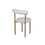 Превью фото №5  Top concept Стул Бигги, букле Turin ivory / опоры золото
