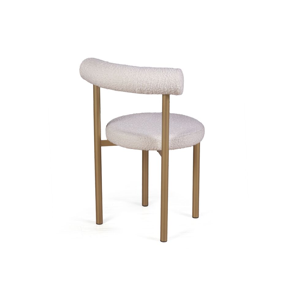 Фото №9  Top concept Стул Бигги, букле Turin ivory / опоры золото
